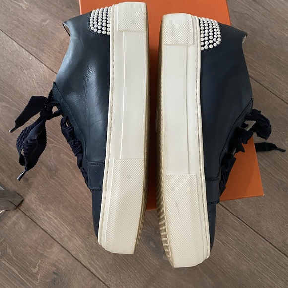 ⬇️ PRICE ⬇️ AGL - Pearl Sneaker In Blue Leather - 37 / 7 - Picture 7 of 10